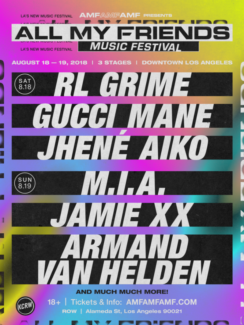 ALL MY FRIENDS Music Festival Announces RL Grime, Gucci Mane and More